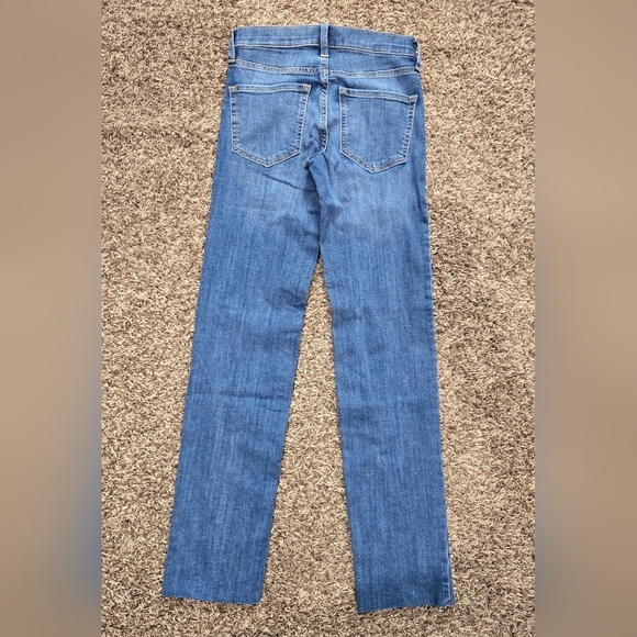 Banana Republic Jeans Women 24 Tall High Rise Slim Raw Hem Ankle - Picture 5 of 6